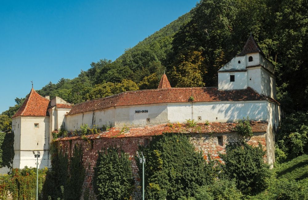 The bastion of weavers at the medieval city walls of Brasov