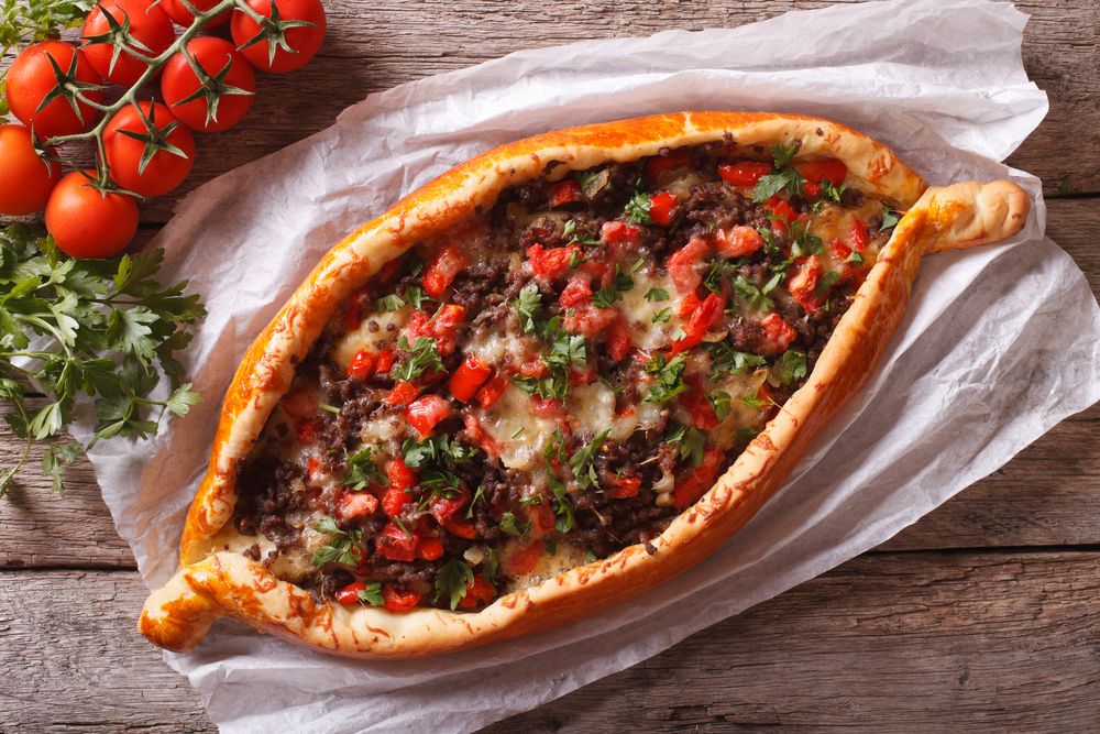 Pide and Lahmajun are the dishes of the national Turkish cuisine